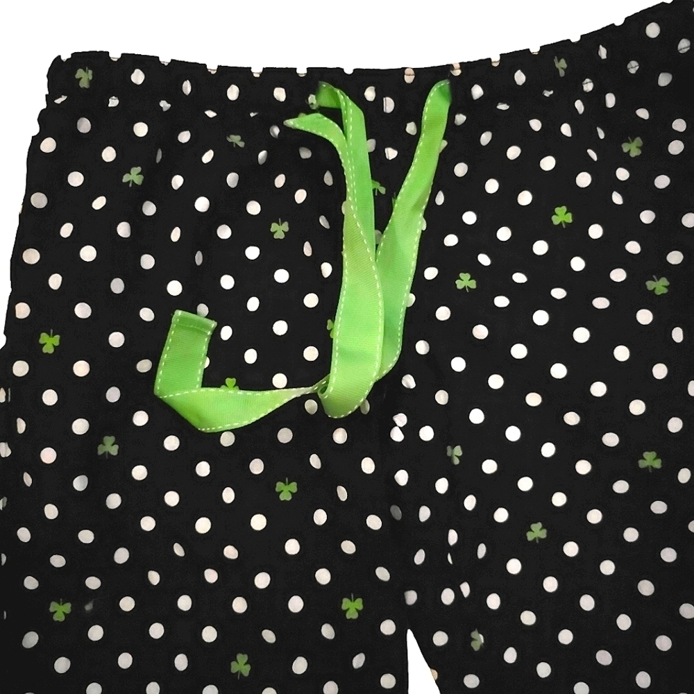 Old Navy Cotton Black white polka dots Clover Lounge Wear - Picture 2 of 6